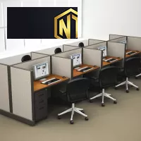 CỤM BÀN LÀM VIỆC VĂN PHÒNG 8 CHỖ NGỌC THỊNH - CBLVVP006